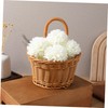 ULTECHNOVO 2Pcs Wall Hanging Flower Baskets Woven Storage Baskets for