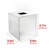 J JACKCUBE DESIGN Overall Acrylic Square Tissue Box Cover Holder