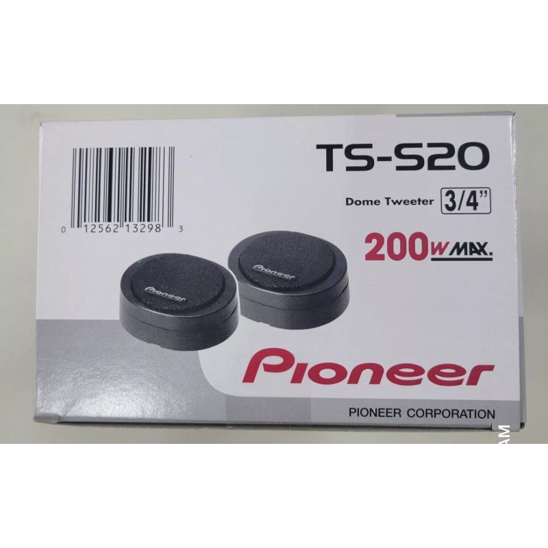 Pioneer TS-S20 200 Watt 3/4" High-Power Dome Car Tweeters Brand