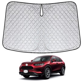 Front Sunshade, Shade Curtain, Folding, Light Shielding, Thermal Insulation, Lightweight, Cool, Compact, UV Protection, 6-Layer Construction