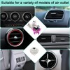 findTop 4 Piezas Clips de Ventilación de Coche, Female Bling