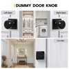 goldenwarm Black Half Dummy Door Knobs, Single Side Door Handles