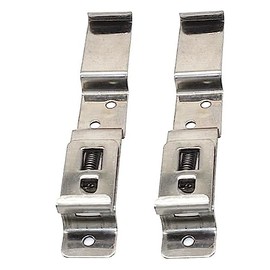 2 x Trailer Number Plate Clips Holders Spring Loaded Stainless Steel LMX1867 by NANDEYIBI