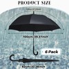 Fabbay 6 Pcs Umbrella Wedding Style Stick Umbrellas Large Windproof