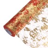 uxcell Gold Red Table Runner Roll 11.4" x 30 Feet