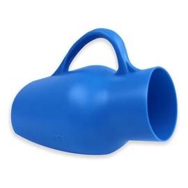 Orinal De Plastico Masculino - 1 Litro de Capacidad - 21.5 cm de altura, 7.0 cm de diámetro