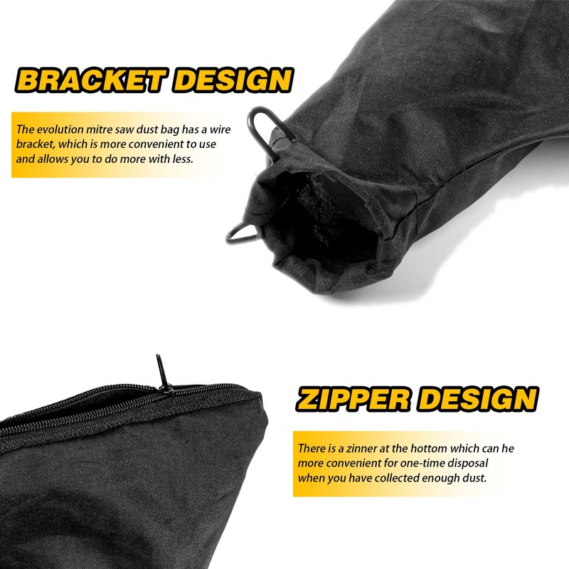 Dust Bag for Miter Saw 255 Model, Adjustable Bracket Size