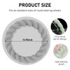 KVAEY Fluffy Car Steering Wheel Cover, 15 Inches Anti-Slip Round