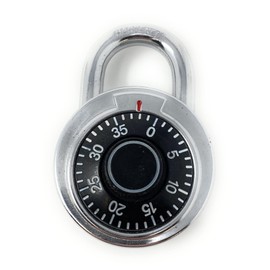 Standard Dial Combination Lock, 2 in. Wide with Different Combination Padlock [945C] Candado Combinacion