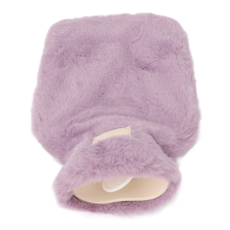 PVC Hot Water Bag with Soft Plush Cover Leakproof Winter