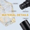 50ml/1.7oz Clear Glass Perfume Spray Bottle, Refillable Empty Atomizer Fine