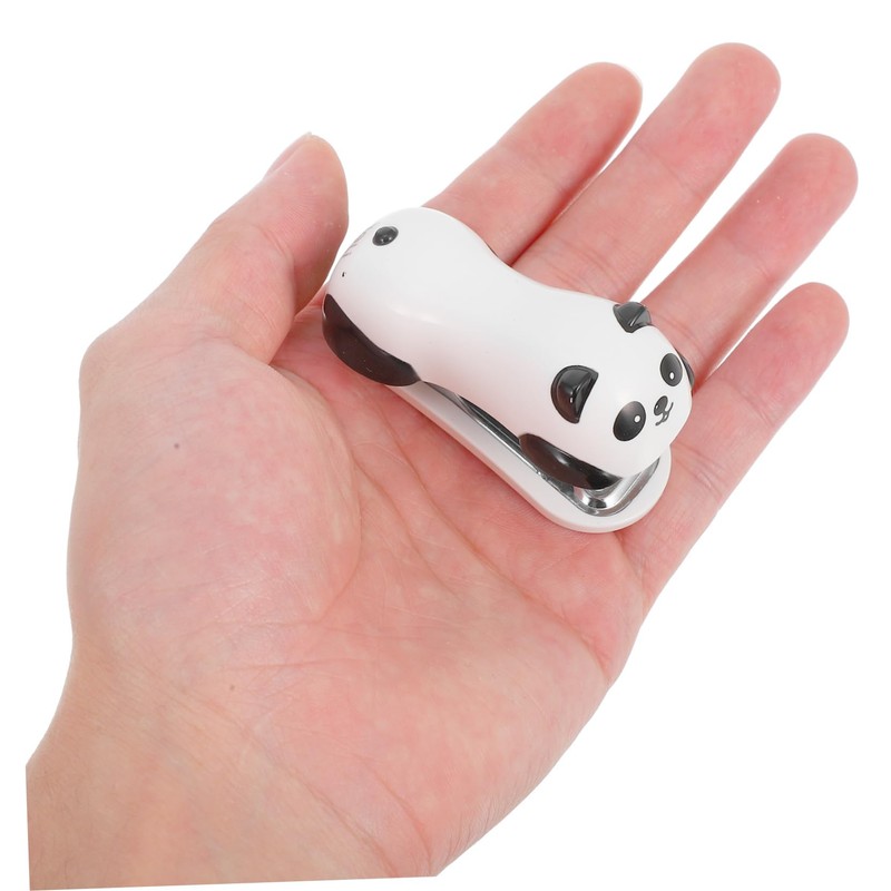 Operitacx Mini Panda Heftgerät Niedlicher Handlicher Schreibtischhefter Für Büro Und