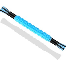 Muscle Roller, Muscle Roller Stick, Lipo Roller Lymphatic Massager Muscle Roller for Legs Massager Roller for Muscles Deep Tissue, Lymphatic Drainage, Lipo Massager After Surgery Roller, Blue/Black