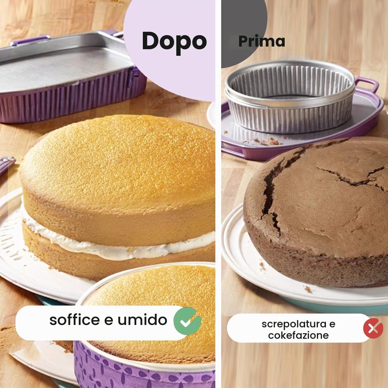 SNAIL GARDEN 4 strisce per torte con 2 tester per