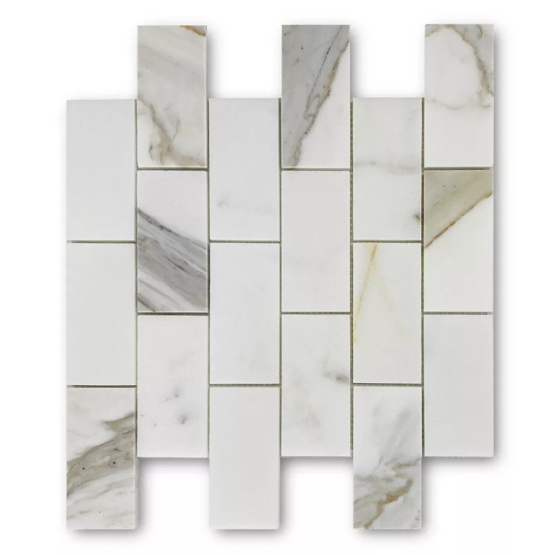 Stone Center Online G64XH Calacatta Gold Calcutta Marble 2x4 Brick