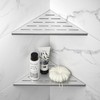 Bernkot Corner Shower Shelf 304 Stainless Steel, Recessed Corner Shelves