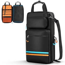Yueidung Drumstick Bag, Drumstick Bag Holder with Handles and Detachable Shoulder Strap, Hanging Drum Sticks Bag for Drumsticks and Mallets for Drummers, Beginners in Band, Gig