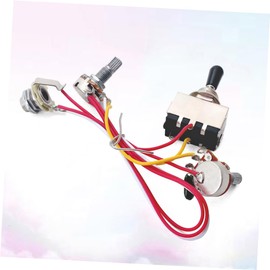 Levemolo Electric Guitar Wiring Harness Kit with Toggle Switches Volume Tone Pots Durable Components Easy Soldering for Guitar Pickups