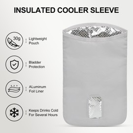 INOXTO Lightweight Insulated Cooler Bag Fits 1.5L & 2L Hydration Water Bladders (Water Bladder is NOT Included)