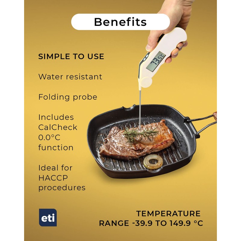 Gourmet folding probe food / catering digital thermometer