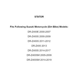 Caltric Stator for Suzuki DR-Z400E 2000-2007 DR-Z400S 2000-2021 DR-Z400Sm 2005-2017 2019