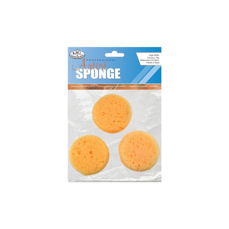 Royal Brush Synthetic Artist Sponges, 3/Pack
