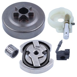 Haishine .325" 7T Clutch Drum Oil Pump Oiler Cage Bearing Kit Fit for Husqvarna 142 141 137 136 36 41 Chainsaw Parts