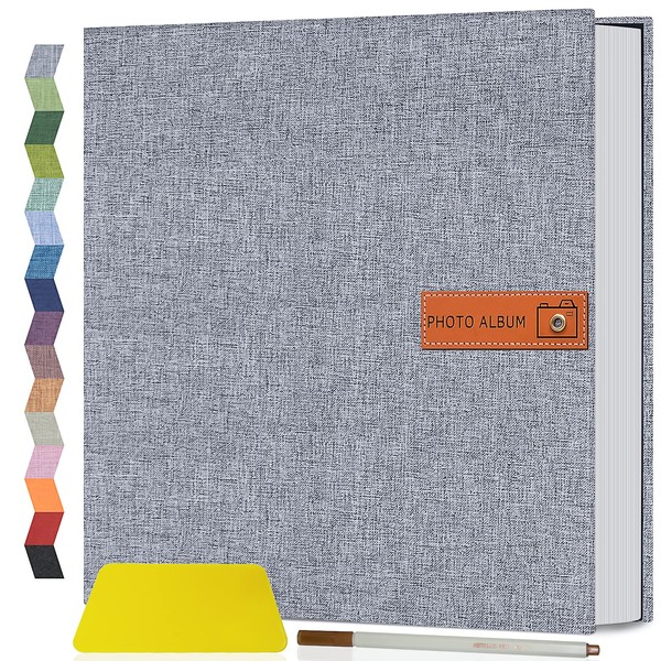 Popotop Large Photo Album Self Adhesive 4x6 5x7 8x10 Scrapbook