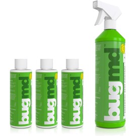 BugMD Ant Killer & Bug Spray Concentrate - Roach and Cockroach Killer Indoor, Spider & Flea Spray for Home, Fly and Insect Defense, Safe with Essential Oils, Plant-Powered, Pest Control Kit
