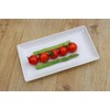 Castle Enterprise Chefs Buy Ripi Durable Dinnerware, Oblong Plate, White,
