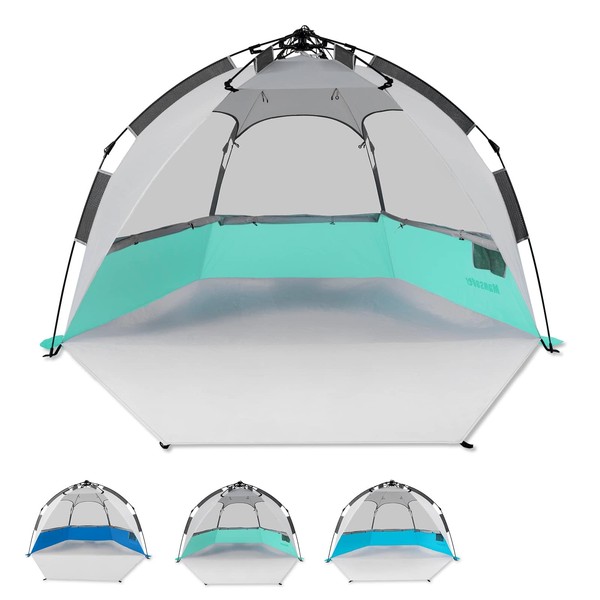 Mansader 2-3 Person Large Instant Pop Up Beach Tent, UV