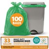 PlasticMill Heavy Duty Trash Bags - Green Garbage Bags -