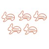 100pcs Paper Clips Prevent Slip Cute Rabbit Shaped Decorative Bookmark