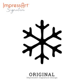 ImpressArt- 3mm, Snow Flake Design Stamp