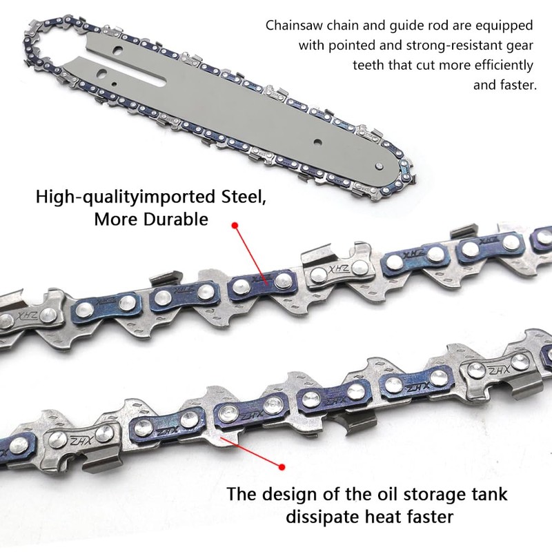 KtbeYTi 5 Pcs Mini Chainsaw 6 inch Chain with 6