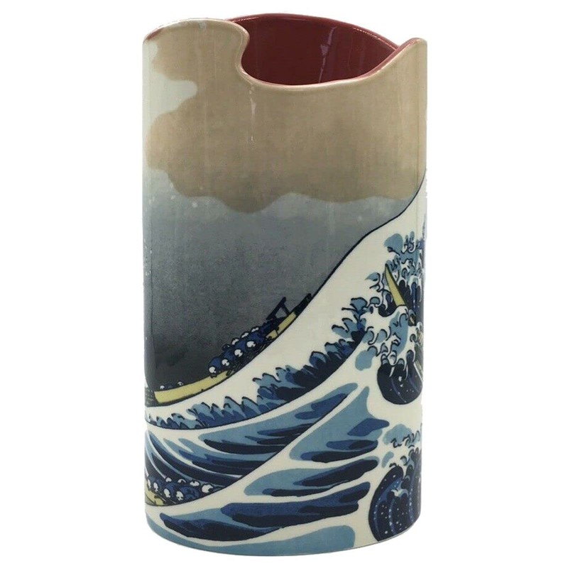 John Beswick Hokusai - The Wave Vase, Multicoloured, 227mm (h),