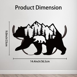 WADORN Bear Toilet Paper Holder, Funny Bear Rustic Cabin Decorative Toilet Paper Storage Extra 8 Rolls Wild Bear Freestanding Toliet Paper Organizer Stand for Farmhouse Bathroom Cabinet Space