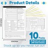 10 Pack 5.5" x 8.5" Equipment Safety Inspection Report Detailed