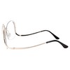 Women's Stylish Clear Lens Glasses Rimless Oversized Clear