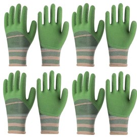zdpxbji 4 Pairs MULTI-PURPOSE GLOVES Gardening Gloves for Men and Women (Green) (green)
