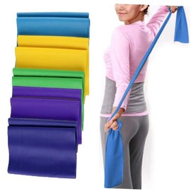 VICASKY Durable Yoga Resistance Band Stretch Fitness Exercise Belt for Flexibility Training Range of Motion Random Color for Arms Legs and Back Workout Random Color