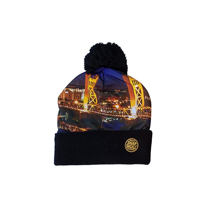 Sacramento Skyline Pom-Pom Beanie SnapSkull Exclusive Multi