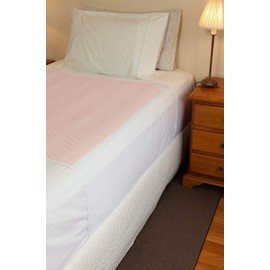 ComfortCare Children's, Toilet Training Sleep Mat/Potty Training Bed Pad, Waterproof Mattress Protector for 100% Nighttime Protection/Medium 90x90cm with Tucks, Fits Single Bed. Pink