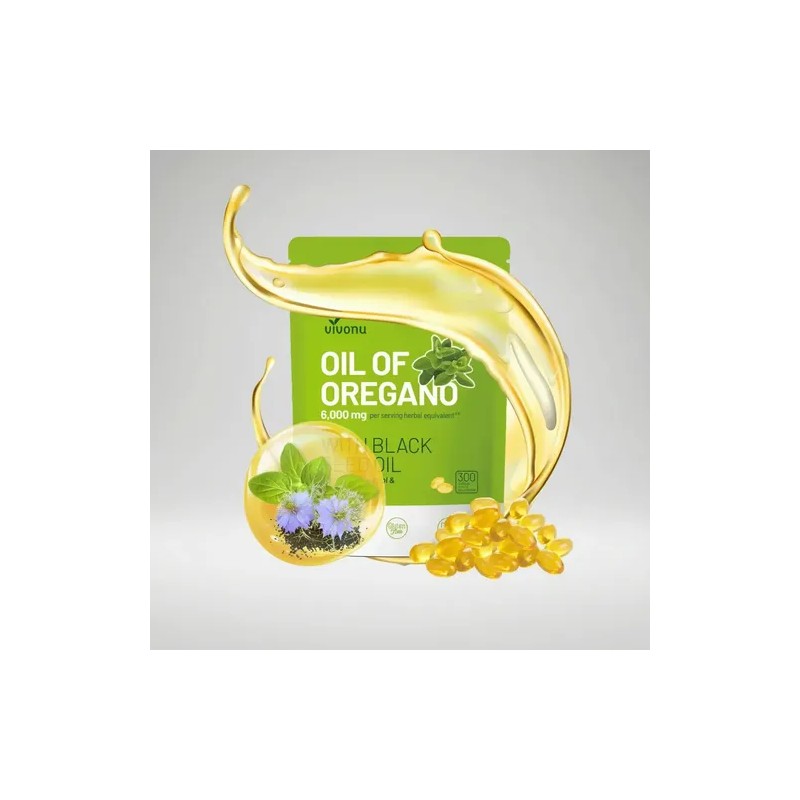 Vvivonu Aceite De Orégano 6000mg 300 Cápsulas