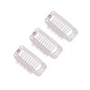 Wig Clips with Rubber Snap Clips Hairpieces 9-Tooth Wig Combs
