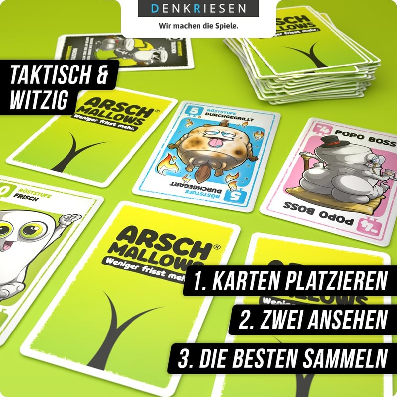 DENKRIESEN ARSCHMALLOWS® – Less Eats More. Card Game | From