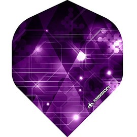 Mission Astral Dart Flights 100 Micron Standard Purple - 5 Sets (15))