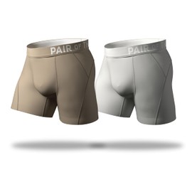 Pair of Thieves Men's SuperCool Boxer Underwear with Zoned Air Vents, Contoured Supportive Pouch & Moisture-Wicking Anti-Odor Tech - Comfortable Athletic Boxers for Sports & Workouts Sand