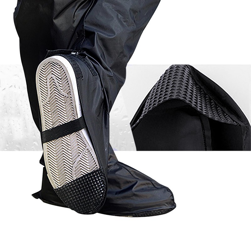 OhMill Cycling Waterproof Rain Shoe Cover Over Knee Long Leg