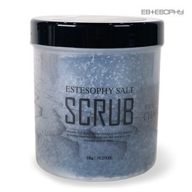 Esthesophy Scrub Salt Soap Charcoal 1000g Sauna Salt Beauty Salt / 에스테소피 스크럽 솔트 솝 차콜 숯 1000g 사우나소금 미용소금